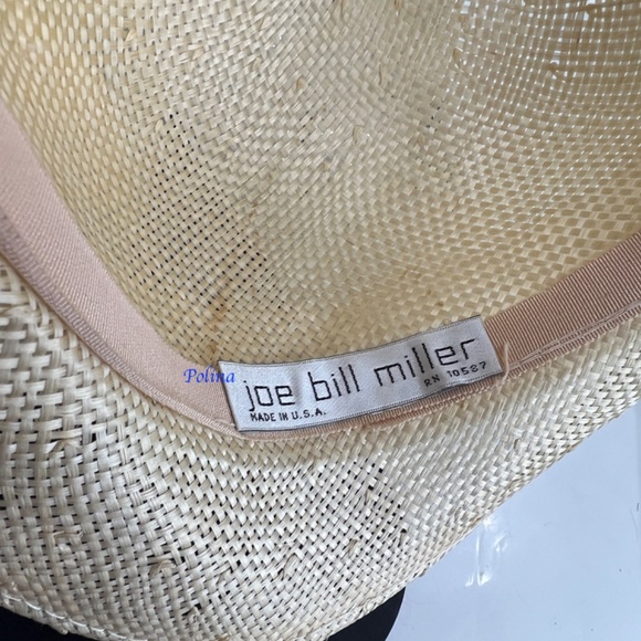 VINTAGE UNIQUE Joe Bill Miller Straw Hat with a veil - a nice church fancy hat!